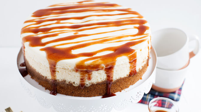 Butter rum cheesecake